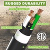 Leisure Cords 25' Power/Extension Cord with 30 AMP Male Standard/30