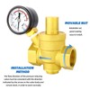 MEANLIN MEASURE 1/2 inch Brass Water Pressure regulating Valve,Pressure reducing