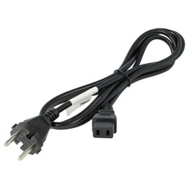 vhbw Power cable earthing contact plug compatible with Roland A-90EX, Alpha Juno 1, Alpha Juno 2, D-10, D-20, D-50, A-110, A-90 - C9 socket, 2 m