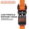 BLACK+DECKER BD1005 Black/Orange 1" x 10' Ratchet Tie Down Straps