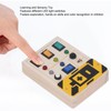 Light Up Sensory Board Noiseless Educational Portable Wooden LED Light