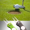 Fpxnb 2 Pack Metal Foldable Golf Divot Tool with Pop-up
