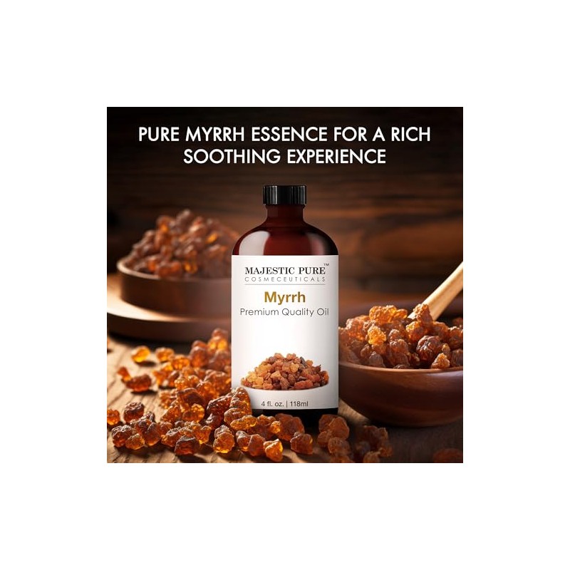 Majestic Pure Myrrh Oil, Premium Quality, 4 fl Oz