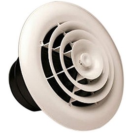 RectorSeal TRUaire Grille/Damper 81911 Ceiling Diffuser, Easy Installation, HVAC, 8" Round Grille/Damper/Box 6,7,8"