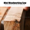 Mini Woodworking Hand Saw, Aluminum Alloy Body + Log Handle