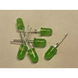 Slow Blinking LEDs Flashing Diffused  Flash 5mm LED Red Blue Yellow Green QTY 12 - Green