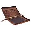 MENZO Leather Writing Case, Document Folder, Genuine Buffalo Leather Folder,