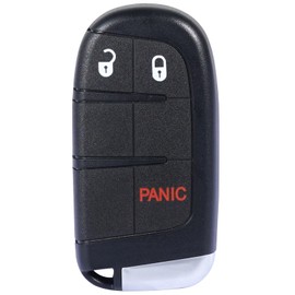 parte superior-VIGOR - Llavero remoto de entrada sin llave de repuesto 433 MHz compatible con Dodge Journey Durango Dart 2011 2012 2013 2014 2015 2016 2017 2018 2019 2020, ID46 Chip 3 Botón para