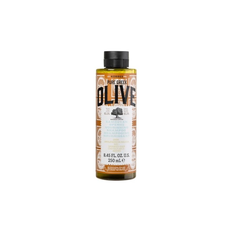 KORRES Natural Pure Greek Olive Nourishing Shampoo, 250 ml