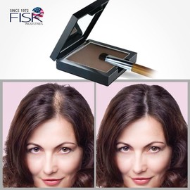 Cover Your Gray Fill-In Powder: Gray & Thinning Hair Cover (Dark Brown, Light Brown, Black, Blonde) Compact Type Dark Brown 2ea