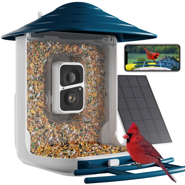 Dzees Smart Bird Feeder with Camera, Bird Feeder Camera Wireless