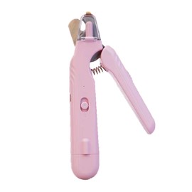 MANGOKKA 2-in-1 Pet Nail, Rechargeable Cat Nail Claw Care, Super Quiet Dog Nail Clipper Trimmer, Electric Nails Grinder with LED Lighting for Small Large Dogs & Cats Toenail & Claw Grooming (Pink)