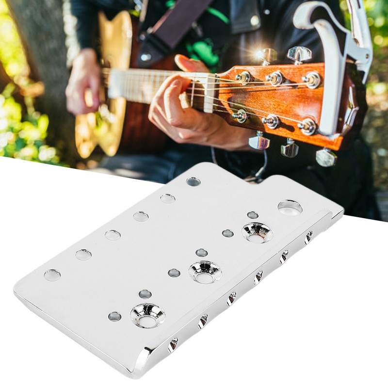 Electric Guitar Bridge Base Plate Easy Replacement Guitar Bridge Bottom