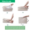 4pcs Packing Cubes, Compression Packing Cubes for Travel compression bags