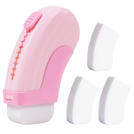 IOMDRWU 3+1 Pack Rubber Erasers Sliding Retractable Eraser, Soft Cute Erasers Push Pull Large Pencil Erasers with Plastic Sleeve 3 Refill Eraser for School Students Kids Office Home Supplies, Pink