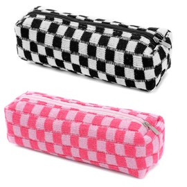 Pencil Case Pen Case Office College School Storage Bag Pouch Holder Box Organizer Makeup Pouch Cosmetic Bag Aesthetic Cute Pencil Case for Girls Boys Kids 2Pcs
