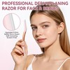Eyebrow Razor and Face Razor for Women, Reusable Metal Handle
