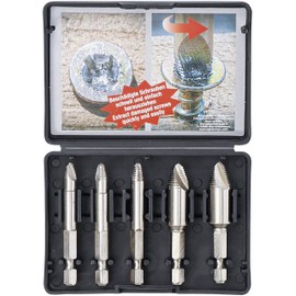 BGS DIY 50410 Screw Extractor Set #0 - #3 5-Piece