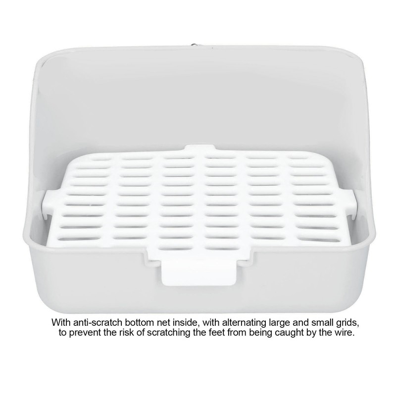 Small Animals Pet Cage Litter Box Toilet Tray Pan ABS