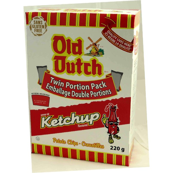 Old Dutch Potato Chips Ketchup Flavour 2 Packs X 220g