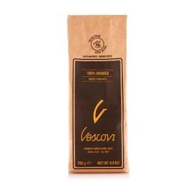 V Vescovi 100% Arabica | Premium Italian Ground Espresso | Medium Roast | For Moka, French Press, Pour Over | 8.8oz/250g