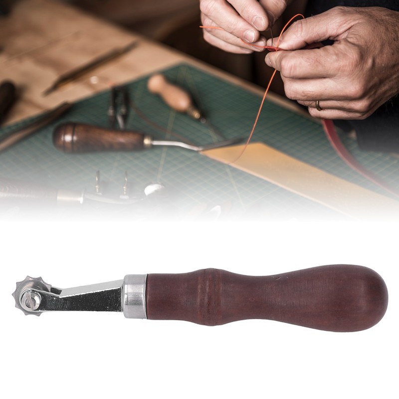 Leathercraft Spacer Set High Carbon Steel Wooden Handle Portable Durable