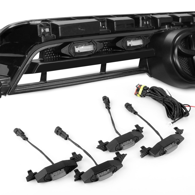Upgraded 4 PCS Led Grill Lights Compatible with Toyota 4Runner