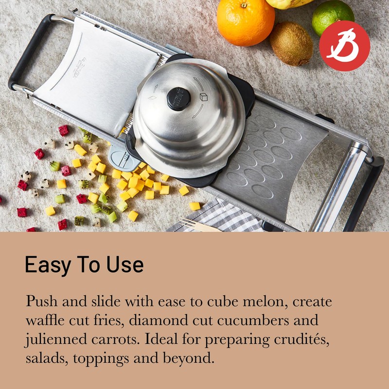 de Buyer REVOLUTION Slider & Pusher - Stainless Steel Replacement