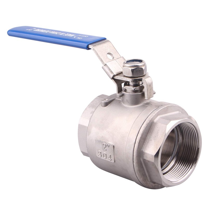 DERNORD Stainless Steel 304 Ball Valve, 2-Piece Full Port Heavy
