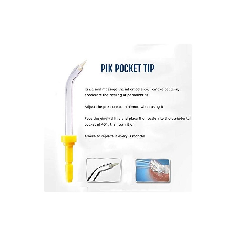 VWONST Periodontal Replacement Dental Water Jet Tips Compatible with Waterpik