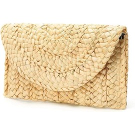 Unbranded Women's Straw Clutch bags Handbag Straw Purse Envelope Bag Wallet -FREE SHIPPING