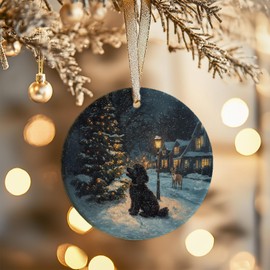 Black Golden Doodle Ornaments for Christmas Tree – Dog Christmas Ornament 2025, Goldendoodle Gifts Women, Black Poodle Ornament, Cute Puppy Gifts for Dog Lovers