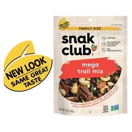 Snak Club Mega Trail Mix, Family Size, 14 Ounce
