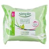Simple Sensitive Skin Makeup Removing Cleansing Wipes No Harsh Chemicals,
