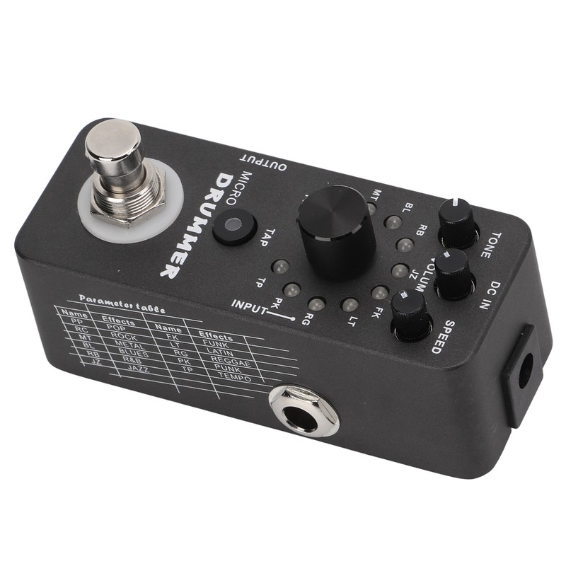 Drum Machine Pedal 121 Drum Loops Electric Guitar Monoblock Effect
