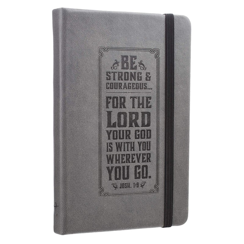 Be Strong Mini Hardcover Pocket Size LuxLeather Notebook with Elastic