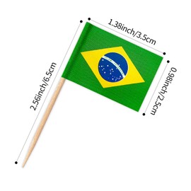 ZXvZYT 48 Country Flag 2026 Patriotic National Soccer Toothpick Flags,Small Mini Countries World Cupcake Toppers Stick flags - Soccer Party Cocktail Fruit Decoration(96 Pcs)