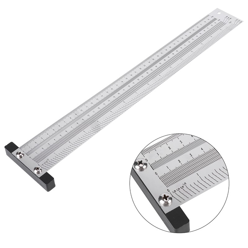 Ultra Precision Marking Ruler Stainless Steel Woodworking Scribing Ruler Gauging