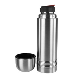 Emsa"Senator" 33.8 oz Vacuum Flask from Stainless Steel, Silver
