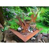 Garden Stake Pot Stake Set of 2 Angel Patina Metal