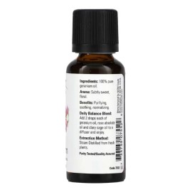 Now Essential Oils Aceite Esencial de Geranio 30 ml
