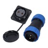 Waterproof Connector Square 4 Holes IP68 Aviation Power Socket 380V
