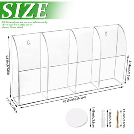 GZkushi Acrylic Remote Control Holder, Wall Mount Remote Control Storage Box Organiser for Air Conditioning Heating TV Box, with Screws, Tape, Screwdriver