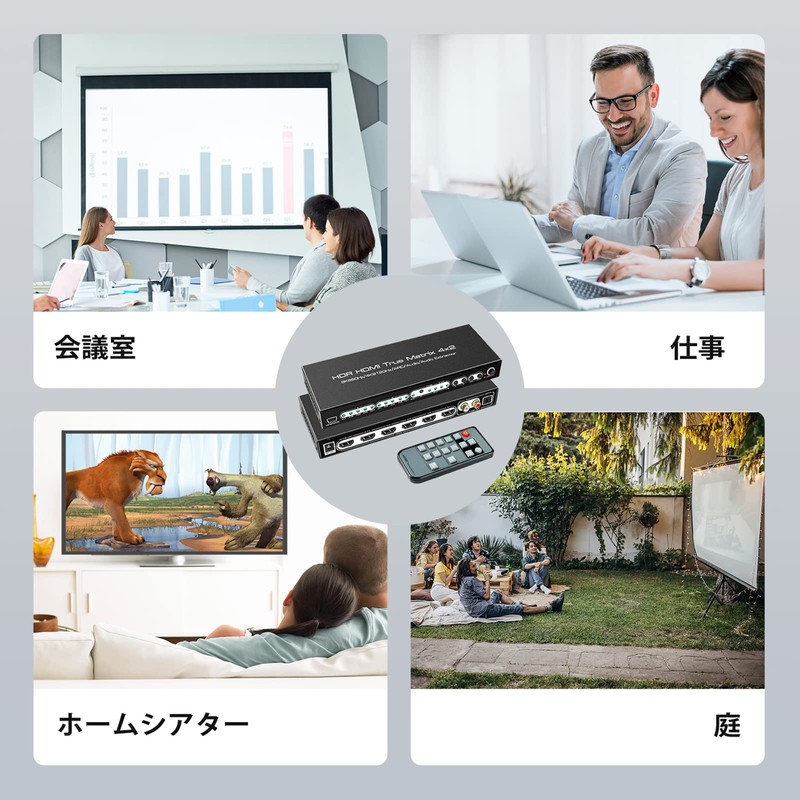 【Stable version】avedio links 8K HDMI Matrix 4 input 2 output