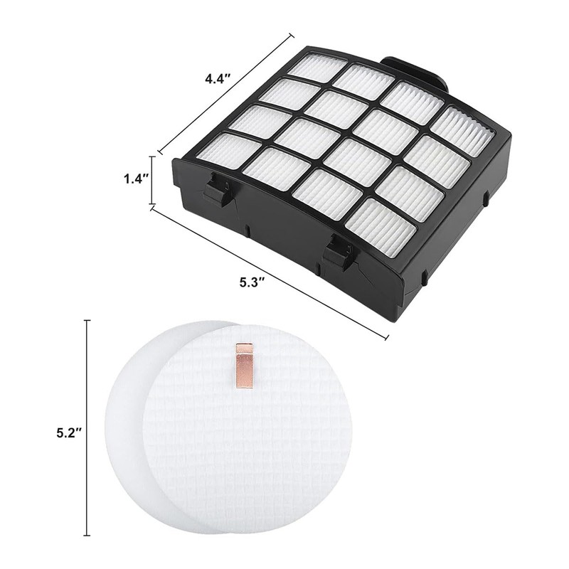 Vacuum Filter Replacement Kit for Shark Vertex DuoClean PowerFin Upright