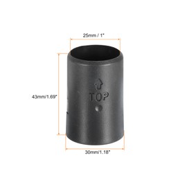 QUARKZMAN Wire Shelving Clips, 24 Pieces 1" (25mm) Wire Shelf Locking Clips, Plastic Shelf Sleeves Replacement for Wire Shelving Systems (12 Pairs)