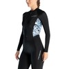 Full Body Wetsuit Women Patchwork Prints Floral Long Sleeve Diving