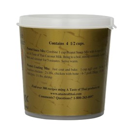 A Taste of Thai Peanut Sauce & Coating Mix | Authentic Thai Flavor with Roasted Peanuts & Spices | Ready-to-Use Mix for Noodles, Dips, Salads & Stir-Fry | Non-GMO, Gluten-Free, No MSG - (3 Pack, 24 oz Each)