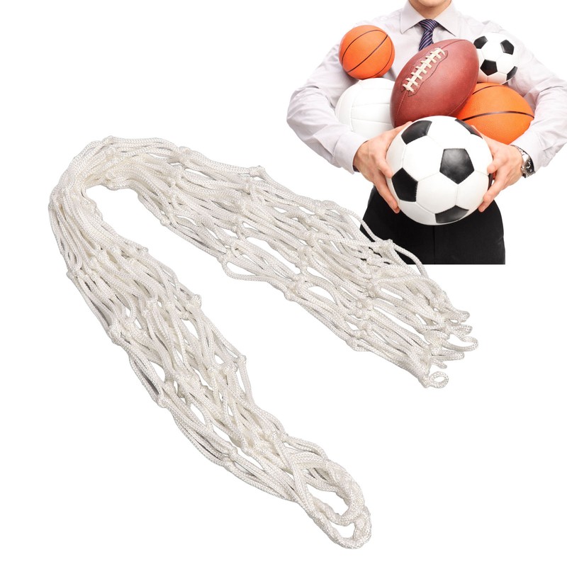 Basketball Carry Net Woven Polyester Basketball Mesh Net Bag Lightweight