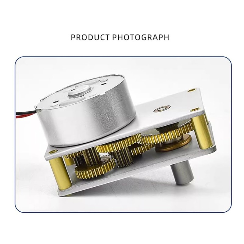 Snblzhef Brushed DC Motor Model 4142-300, 3V, 55RPM with Gear